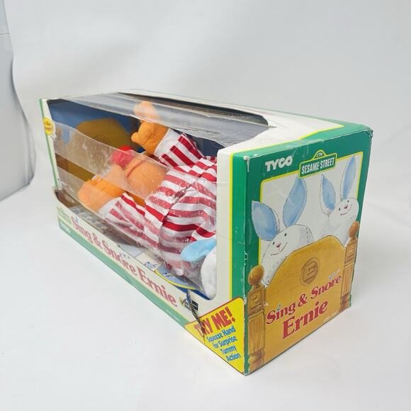 NEW IN BOX Vintage TYCO 1996 Sing and Snore ERNIE Sesame Street Collector Item - Picture 3 of 6